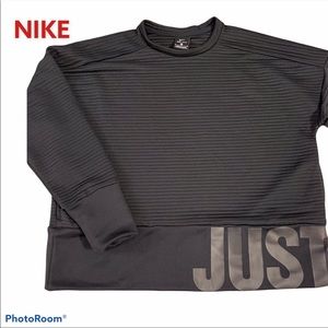 Nike dri fit “just do it” pull over sweatshirt